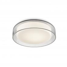 KUZCO Lighting FM48610 - Aston 10-in Clear LED Flush Mount