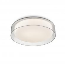 KUZCO Lighting FM48614-5CCT - Aston 14-in Clear LED Flush Mount