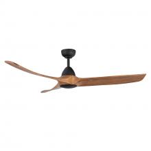 KUZCO Lighting CF77860-MB/NW - Baylor 60-in Matte Black/Natural Wood LED Ceiling Fan