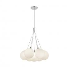 KUZCO Lighting CH3117-OP - Bolla 17-in Opal Glass LED Chandelier