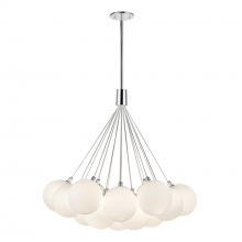 KUZCO Lighting CH3128-OP - Bolla 28-in Opal Glass LED Chandelier