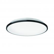 KUZCO Lighting FM43313-BK-5CCT - Brook 13-in Black LED Flush Mount