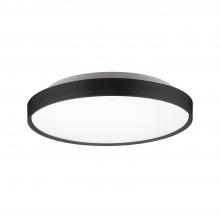 KUZCO Lighting FM43518-BK-5CCT - Brunswick 18-in Black LED Flush Mount