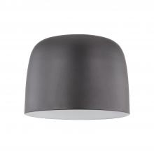 KUZCO Lighting FM44912-BK/WH - Cayne 12-in Black/White LED Flush Mount