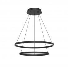 KUZCO Lighting CH87232-BK - Cerchio 32-in Black LED Chandeliers