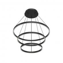 KUZCO Lighting CH87332-BK - Cerchio 32-in Black LED Chandeliers