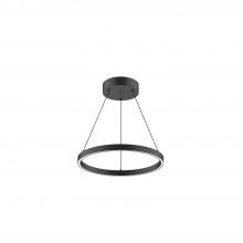 KUZCO Lighting PD87118-BK - Cerchio 18-in Black LED Pendant