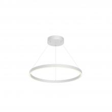 KUZCO Lighting PD87124-WH - Cerchio 24-in White LED Pendant