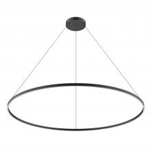 KUZCO Lighting PD87172-BK - Cerchio 72-in Black LED Pendant