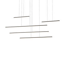 KUZCO Lighting MP14960-BK - Chute Motion 60-in Black LED Multi Pendant