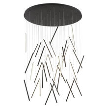 KUZCO Lighting MP14850-BK - Chute 50-in Black LED Multi Pendant