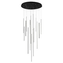 KUZCO Lighting MP14932-BK - Chute 16 Head Black LED Multi Pendant