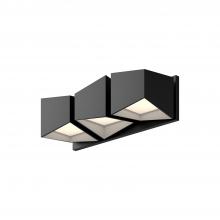 KUZCO Lighting VL31218-BK/WH - Cubix 18-in Black/White LED Vanity