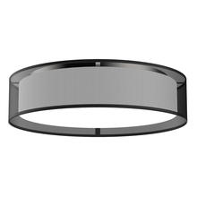 KUZCO Lighting FM7920-BOR - Dalton 20-in Black Organza LED Flush Mount