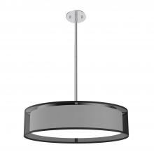 KUZCO Lighting PD7920-BOR-5CCT - Dalton 20-in Black Organza LED Pendant