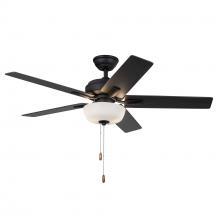 KUZCO Lighting CF78752-MB-LKP - Erikson 52-in Matte Black FAN + LED KIT with Bulb Ceiling Fan