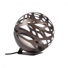 KUZCO Lighting FL2514-BZ - LED Floor Lamp with Organic Shaped Laser Cut Metal Sphere Shade