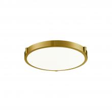 KUZCO Lighting 501102BG-LED - Floyd 11-in Brushed Gold LED Flush Mount