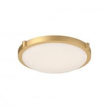 KUZCO Lighting 501112BG-LED-5CCT - Floyd 13-in Brushed Gold LED Flush Mount