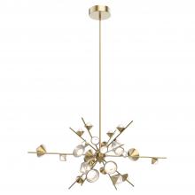 KUZCO Lighting CH50848-BG - Geode 48-in Brushed Gold LED Chandeliers