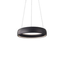 KUZCO Lighting PD22723-BK - Halo 23-in Black LED Pendant