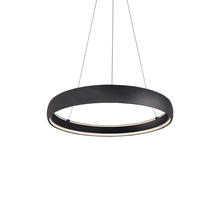 KUZCO Lighting PD22735-BK - Halo 35-in Black LED Pendant