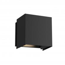 KUZCO Lighting EW48006-BK-UNV - Helsinki 6-in Black LED Exterior Wall Sconce