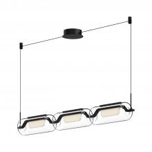 KUZCO Lighting LP28543-BK - Hilo 43-in Black LED Linear Pendant