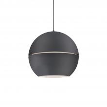 KUZCO Lighting 494024-BK - Lucas 24-in Black 1 Light Pendant