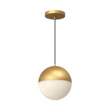 KUZCO Lighting PD11708-BG - Monae 8-in Brushed Gold LED Pendant