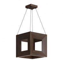 KUZCO Lighting PD32912-WT - Morina 12-in Walnut LED Pendant