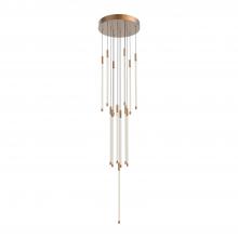 KUZCO Lighting MP75121-BG - Motif 21-in Brushed Gold LED Multi Pendant