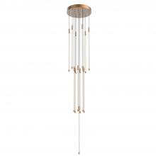 KUZCO Lighting MP75127-BG - Motif 27-in Brushed Gold LED Multi Pendant