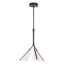 KUZCO Lighting PD62622-BK/LG - Mulberry 22-in Black/Light Guide LED Pendant