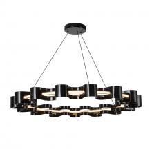 KUZCO Lighting CH18035-GBK - Nami 35-in Gloss Black LED Chandelier