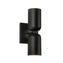 KUZCO Lighting WS57712-BK - Nola 12-in Black 2 Lights Wall Sconce