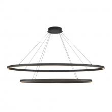 KUZCO Lighting CH79253-BK - Ovale 2 Layer Black LED Chandelier