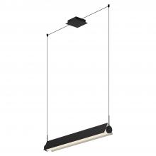 KUZCO Lighting LP73536-BK/WH - Phoenix 36-in Black/White LED Linear Pendant