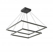 KUZCO Lighting CH88232-BK - Piazza 32-in Black LED Chandeliers