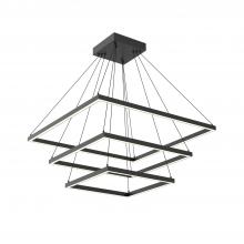 KUZCO Lighting CH88332-BK - Piazza 32-in Black LED Chandeliers