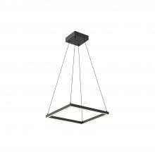 KUZCO Lighting PD88118-BK - Piazza 18-in Black LED Pendant