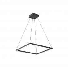 KUZCO Lighting PD88124-BK - Piazza 24-in Black LED Pendant