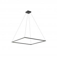 KUZCO Lighting PD88148-BK - Piazza 48-in Black LED Pendant