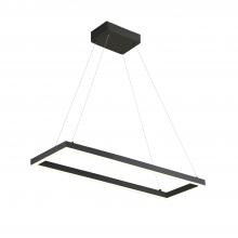 KUZCO Lighting PD88530-BK - Piazza 30-in Black LED Pendant