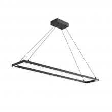 KUZCO Lighting PD88548-BK - Piazza 48-in Black LED Pendant