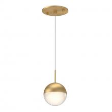 KUZCO Lighting 402801BG-LED - Pluto 4-in Brushed Gold LED Pendant