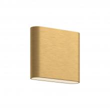 KUZCO Lighting AT68006-BG - Slate 6-in Brushed Gold LED Wall Sconce