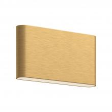 KUZCO Lighting AT68010-BG - Slate 10-in Brushed Gold LED Wall Sconce