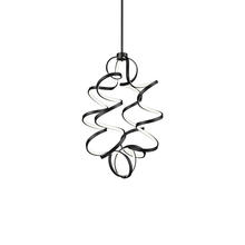 KUZCO Lighting CH93934-BK - Synergy 34-in Black LED Chandeliers