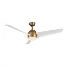 KUZCO Lighting CF91954-BG/WH - Thalia 54-in Brushed Gold/Matte White LED Ceiling Fan